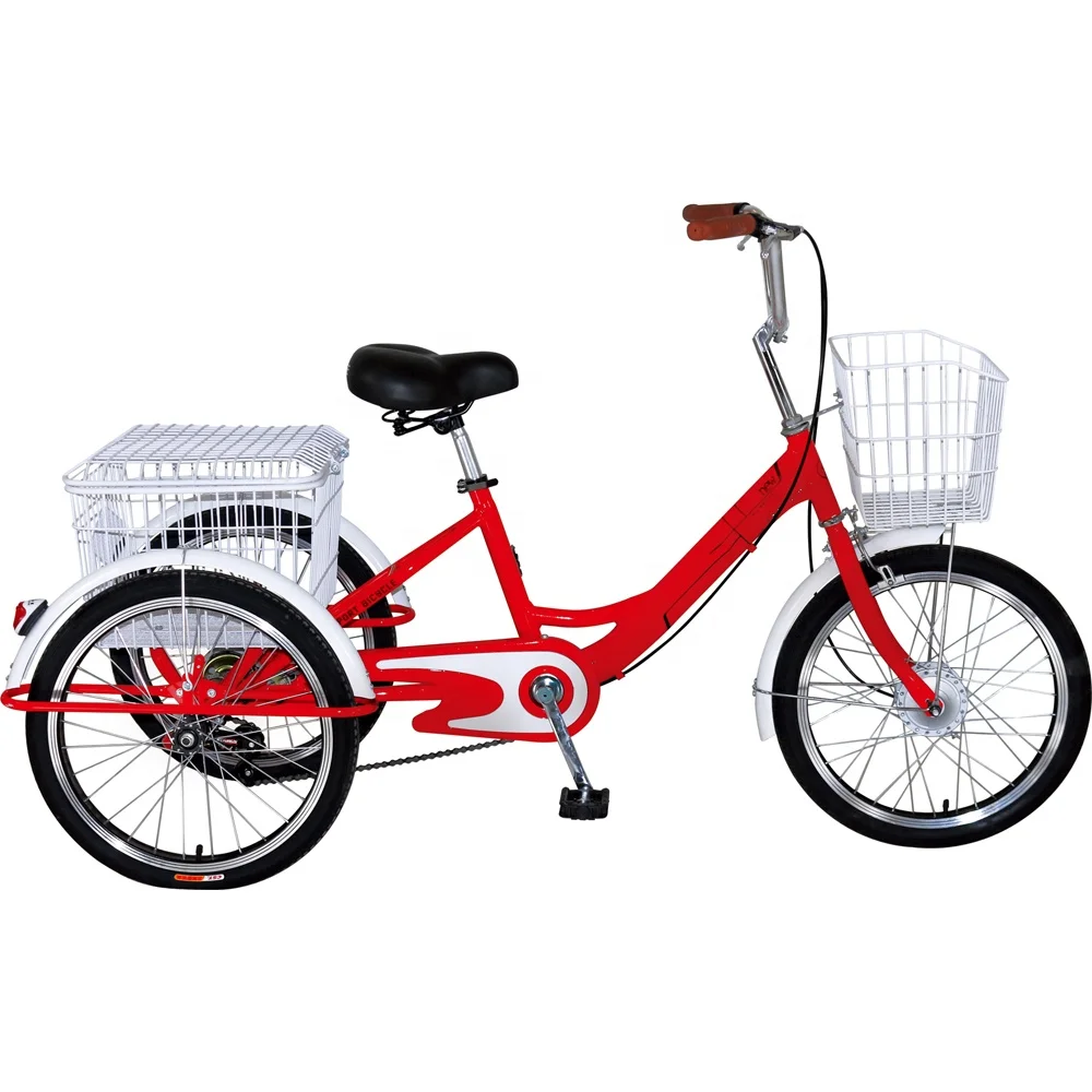 Pedal Assist Electric Bicycle 20 Inch 3 Wheel Ebike - Buy High Quality ...