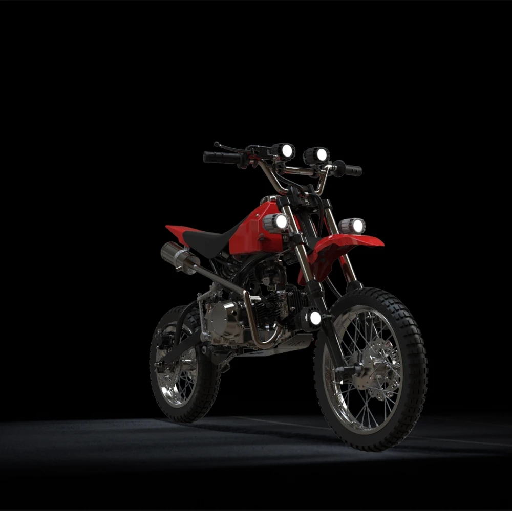 lamp moto headlights high low beam waterproof for motorcycle suv