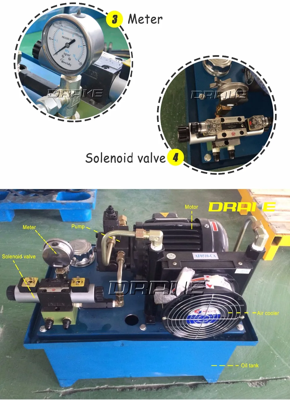 Electric Hydraulic Pump Power Unit 2 Stage Double Acting 120v Buy