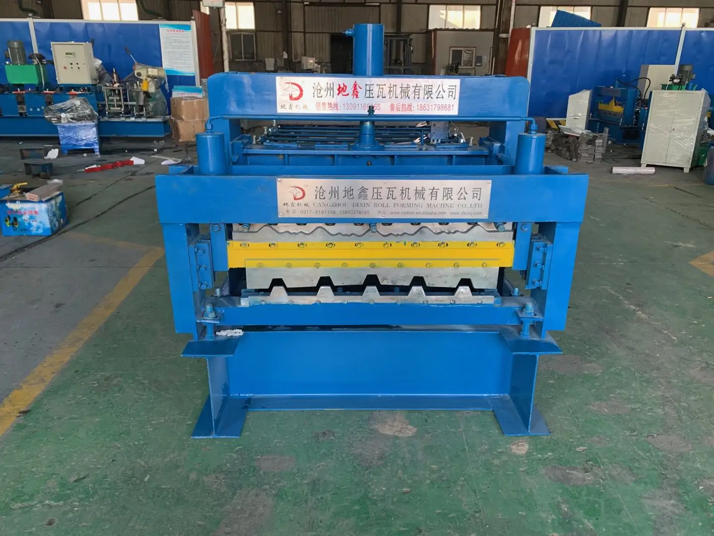 Color Steel Trapezoidal Tile And Glazed Tile Double Layer Roof Wall Panel Roll Forming Machine
