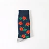 New Design Rose Flower Bamboo Crew Winter Men Cotton Fashionable Dress Socks