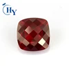 China cushion cut ruby faceted loose gemstone corundum beads