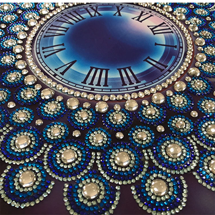 
New Arrival Luxury Diamond Painting Wall Clock 50*50CM Custom DIY Diamond Art Painting For Home Wall Decoration 