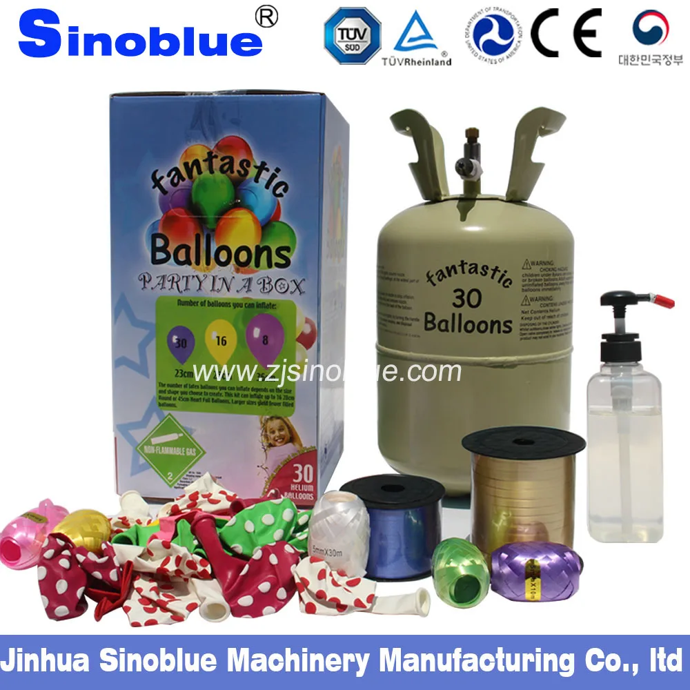 
7.1L steel Disposable helium cylinder producerfilling 30pcs balloon 
