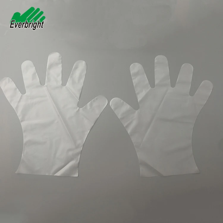 Nontoxic Medical Tpe Glove And Food Service White Extremely Elastic