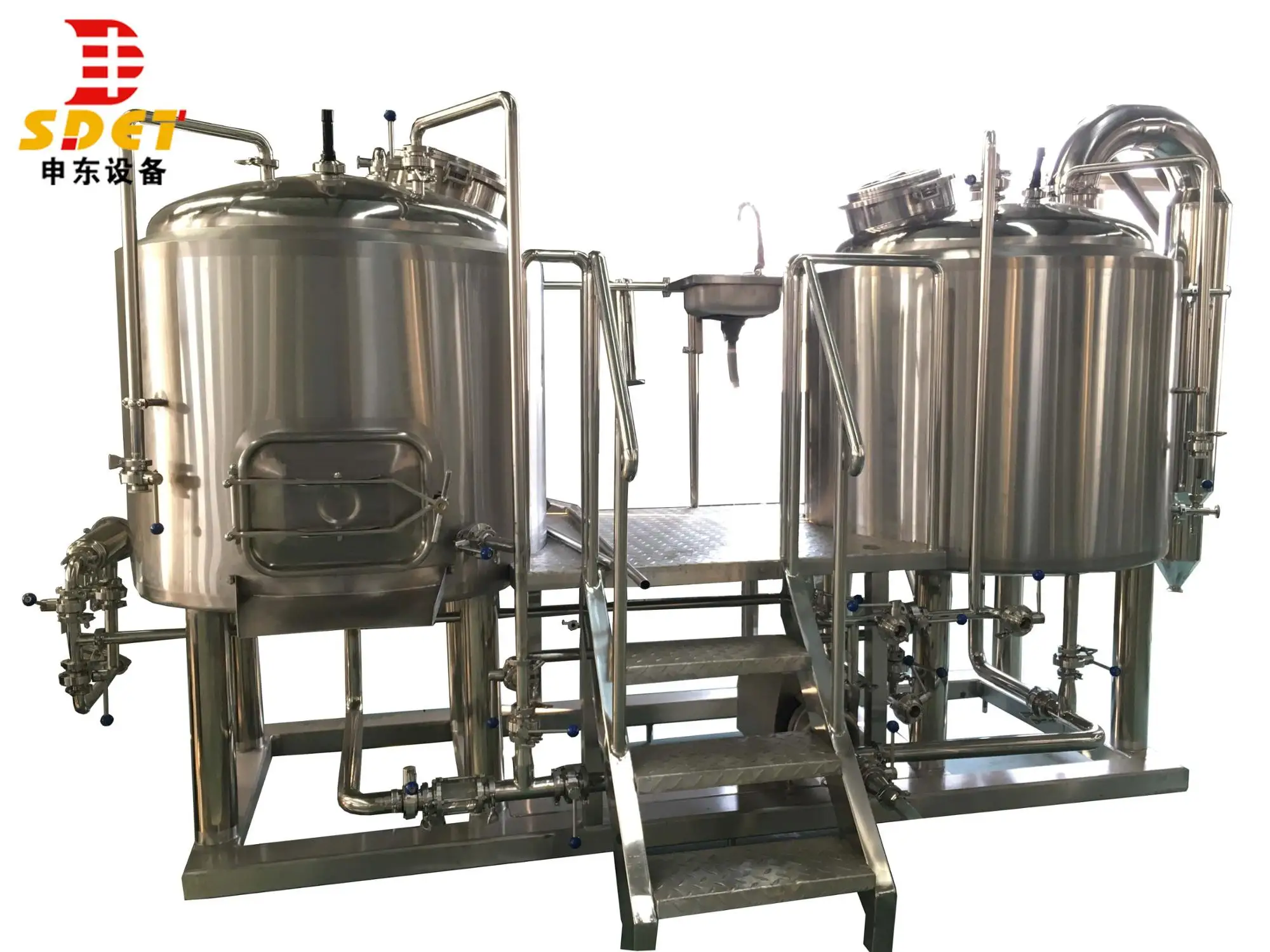 500l Micro Beer Brewing Equipment Plant Taproom Cooling Jacket - Buy ...