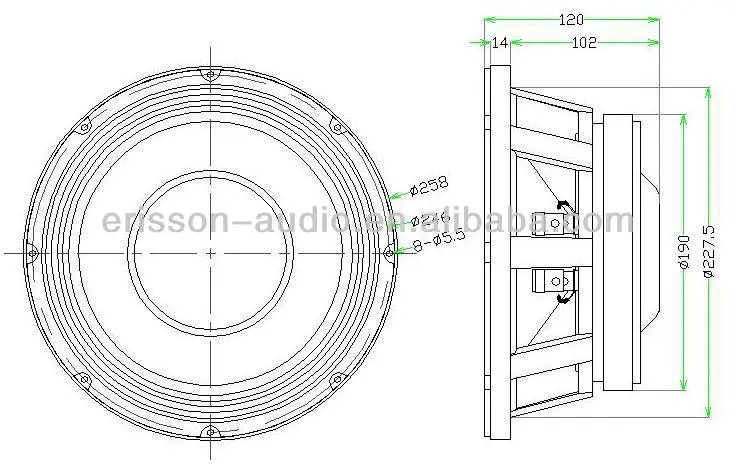 diameter speaker 10 inch