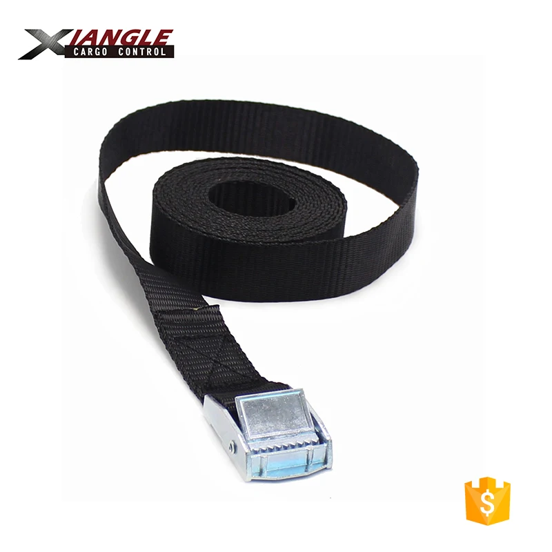 25mm Ratchet Cam Buckle Strap Nylon Cargo 1m Metal Tie Down Belt For ...