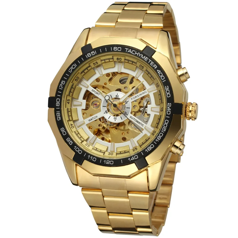 

2017 high quality winner gold mens watches top brand luxury automatic watch, 6 colors