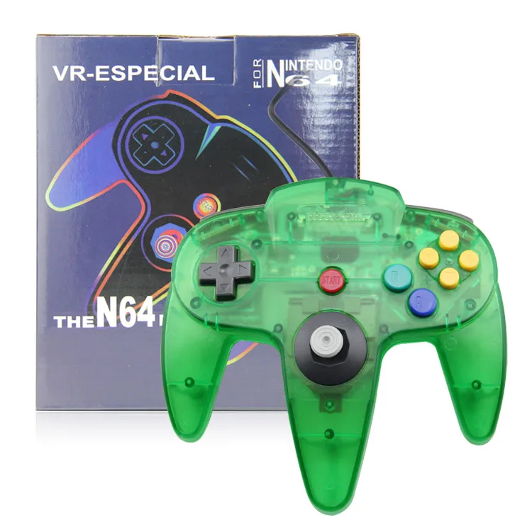 

Hot Selling For N64 Joypad Crystal Green Color