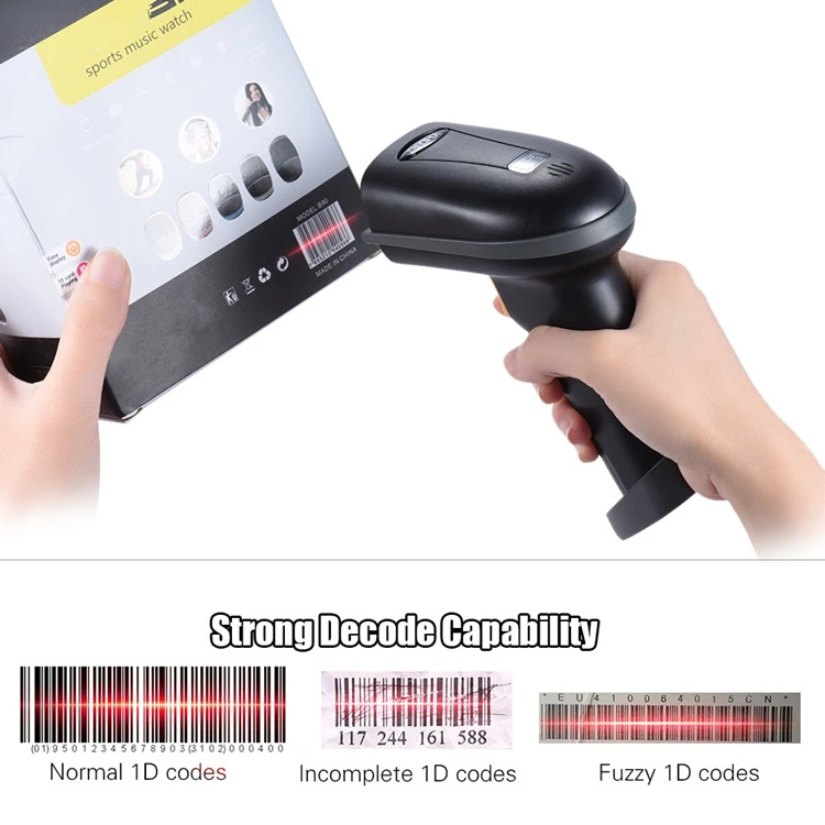 China Cheapest 1d Laser Wireless Wifi Barcode Scanner With Memory - Buy ...