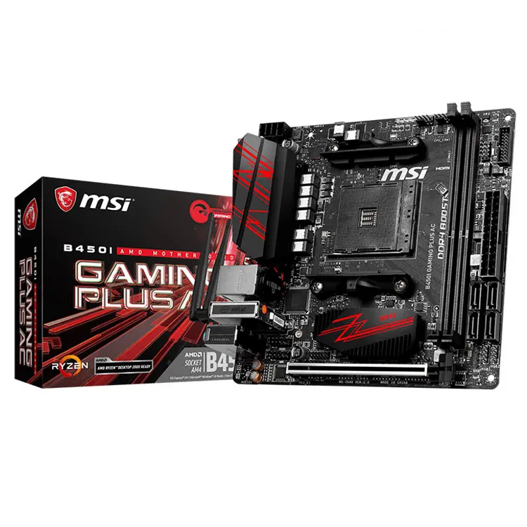 

MSI New Original AMD B450I GAMING PLUS AC 32GB DDR4 AM4 Mini ITX Motherboard