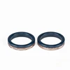 Vacuum Plating Silver Stainless Steel and Sapphire Ceramic Cross Partition Ring