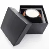 Big Dial Round Durable Glass Gift Watch Set Of Man Black Package Box Great Quality Latest Style