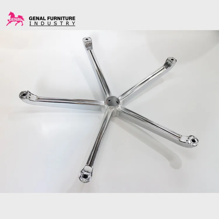 2019 New Design Five Star Iron Metal Design Steel Swivel Office Chair