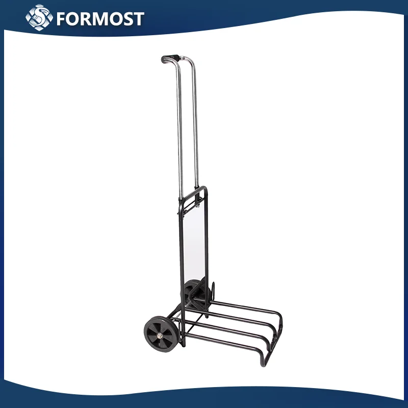 Iron Heavyduty Lightweight Luggage Cart With Rolling Wheels / Metal