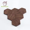 Best selling cheap modern geometric pattern wood plate cup mat wooden coaster set for sale housewarming gifts home decor