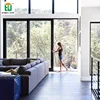 residential slim aluminium parallel sliding doors with grid aluminum alloy glass grill sliding door for living room