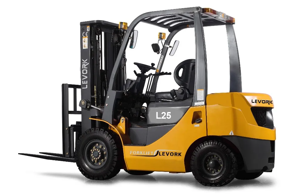 Levork 3 Ton Hydraulic 2 3.5ton Diesel Fork Lift Truck Forklift Truck