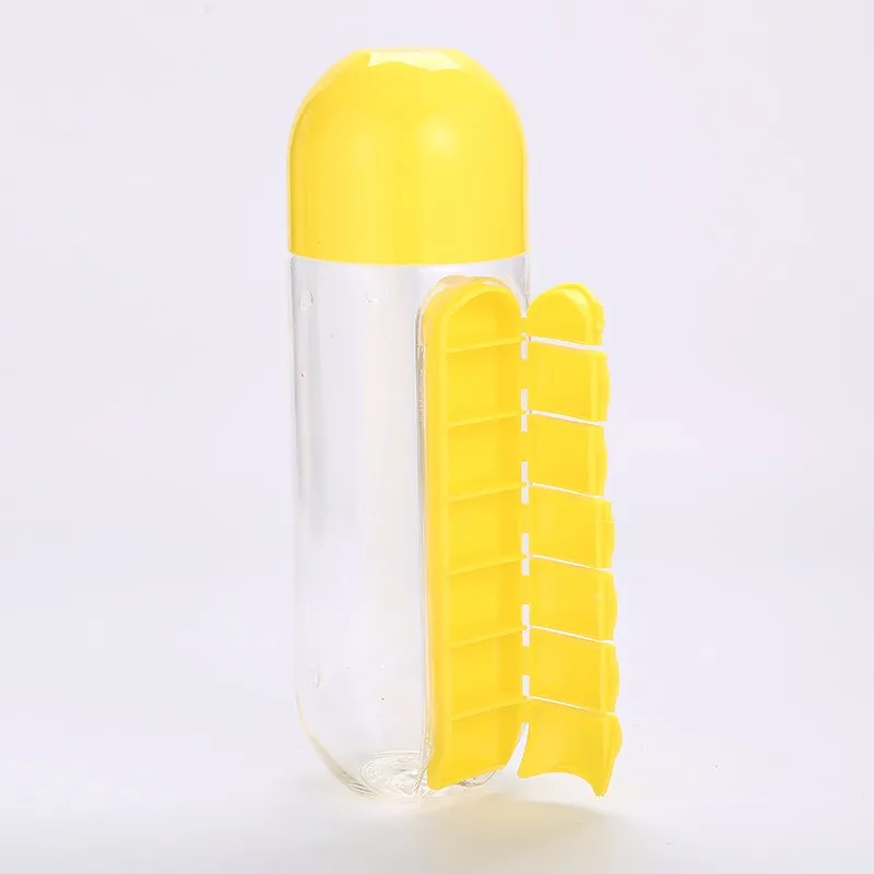 Z017 Creativity Pill Box Water Bottle Portable Outer Drinking Bottle