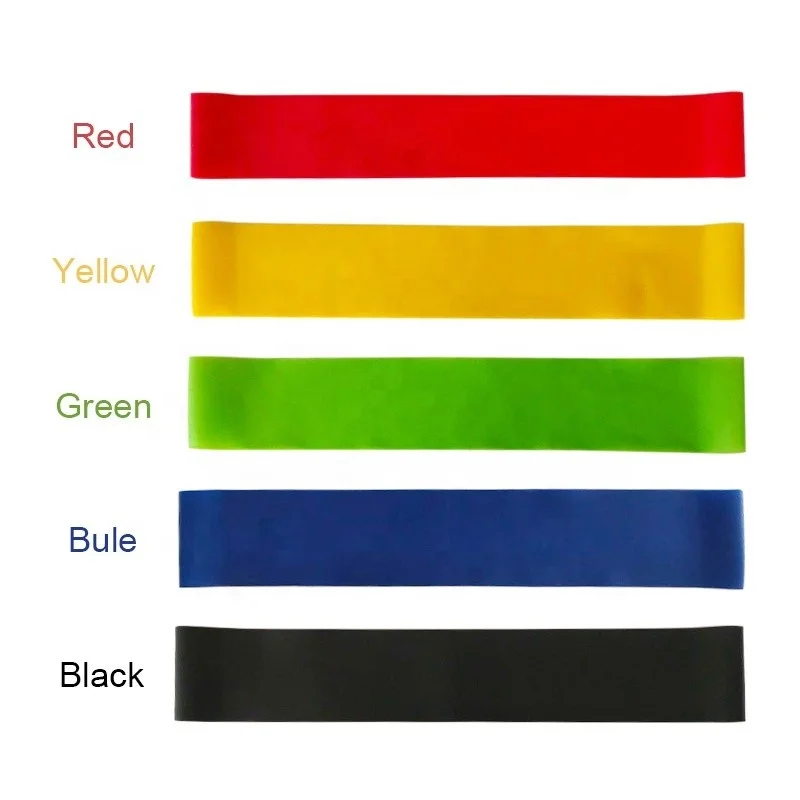 

High Quality Fitness Rubber Strap Elastic Pull Up GYM Latex Resistance Band Set, Green;blue;yellow;red;black or customized