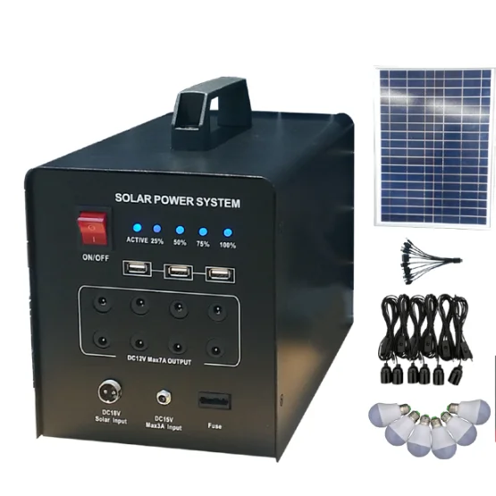2018 mini energy storage solar panel system home with 6pcs led lights