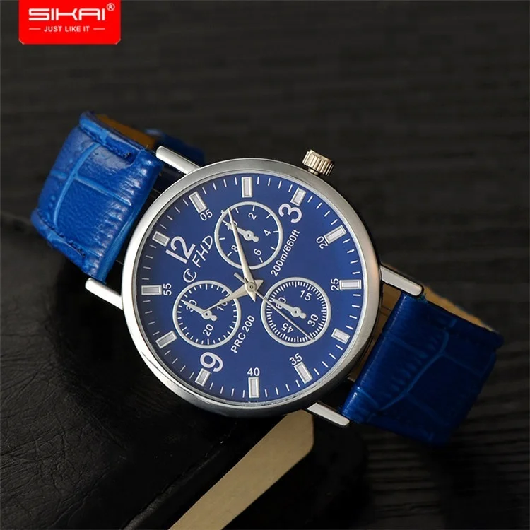 

SIKAI Promotion fashion ultra thin belt men cheap quartz watch wholesale, N/a