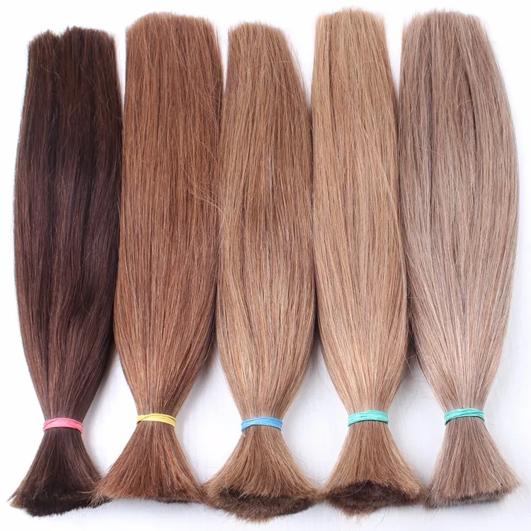 

Unprocessed 100% human hair bulk virgin brazilian hair raw unwefted hair
