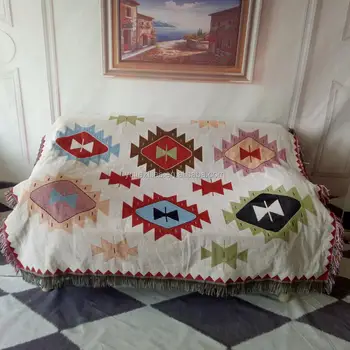Woven Soft Sofa Blankets Throws Sofa Cover 100 Cotton Home Decor
