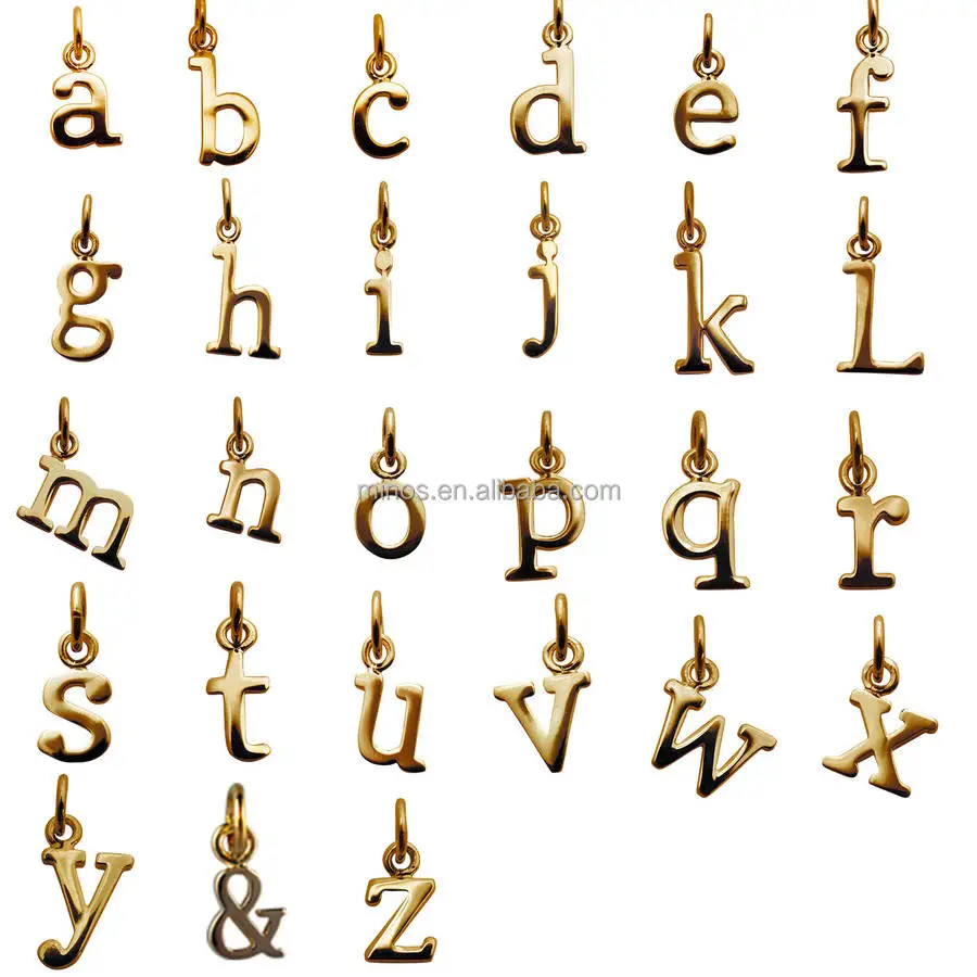 

Gold Letter Charms Inital Bracelet in Stainless Steel