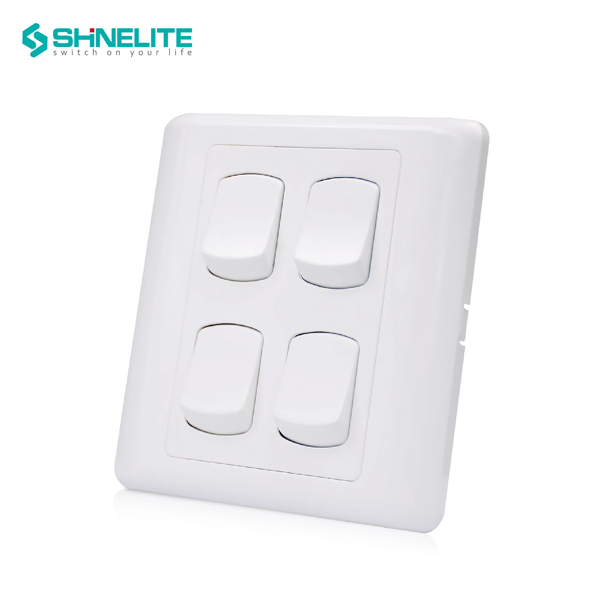 Bangladesh Style Small Button 4 Gang Wall Switch Buy Light Switch Wall Switch Electric Switch Product On Alibaba Com