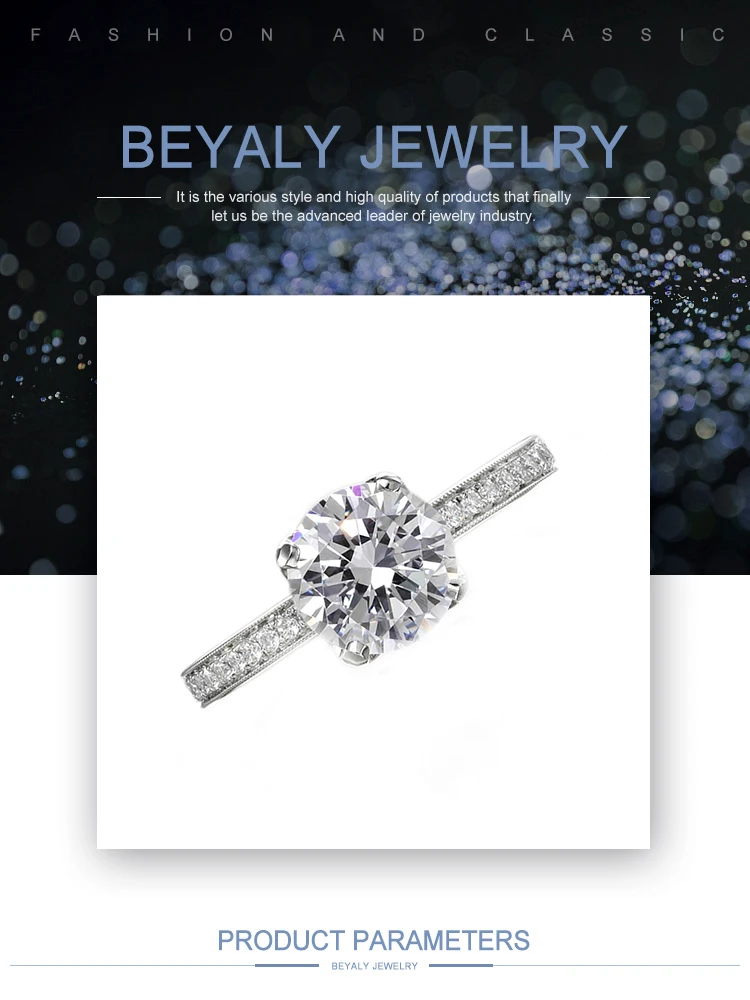 New arrival beauty 1 carat solitaire diamond ring