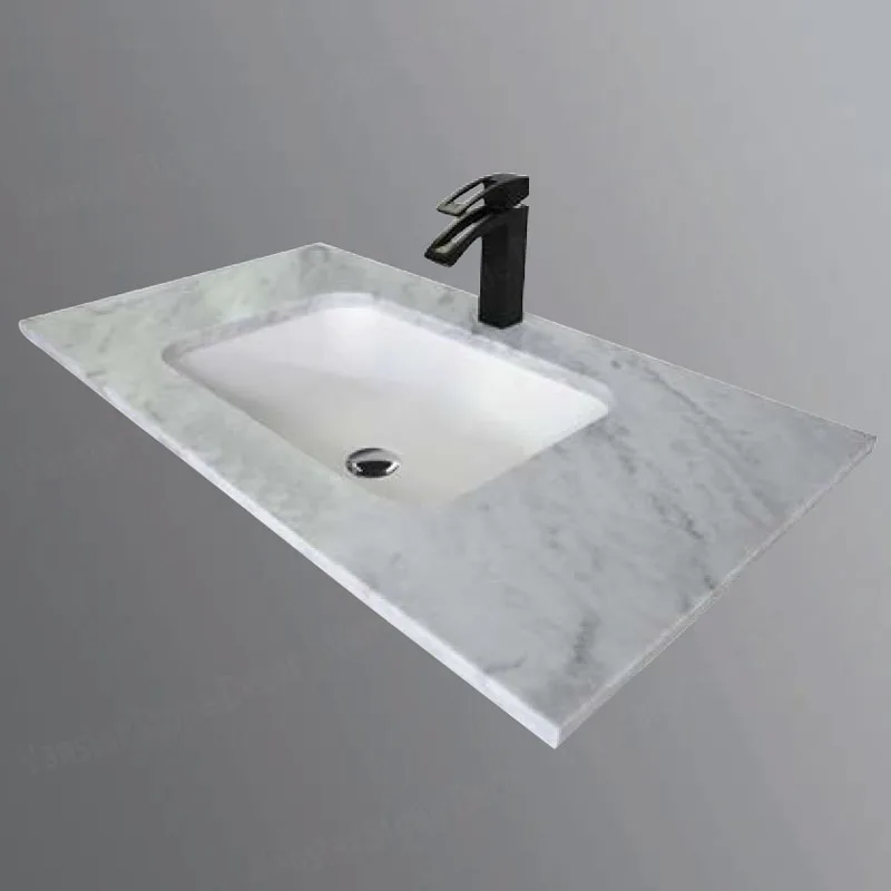 Joint Seamless Artificial Resin Stone Undermount Bathroom Sink