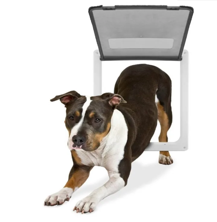 

Amazon Hot Selling Cat Door Interior Flap One Way Dog Door for Screen Door, White