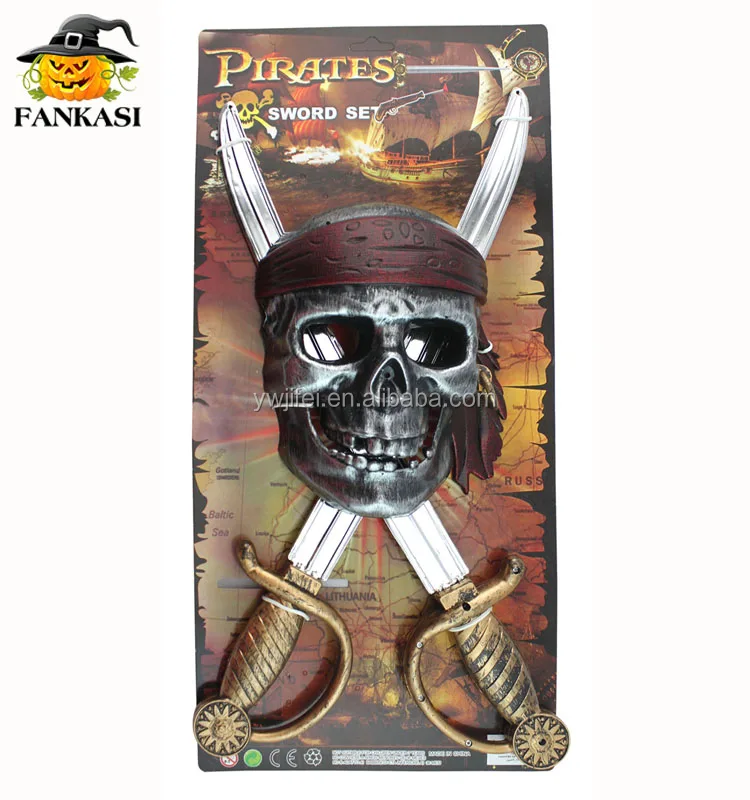 Plastic Kids Pirate Swords With Eye Patch Toy Buy Kids Pirate Swords