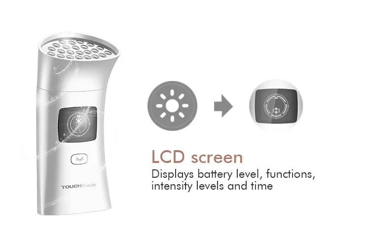 TOUCHBeauty TB-1767 3 in 1 Anti-aging Facial Beauty Device Microcurrent Facial Roller Rechargeable Light Therapy Machine