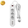 Power surge protector socket multi standard socket power switch socket for home