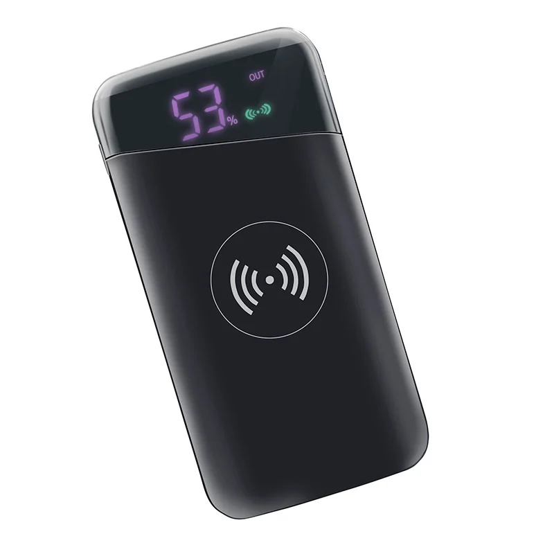 

10000mAh Wireless Portable Charger Power Bank, Ultra Slim Qi Wireless Charging Pad Dual USB Port