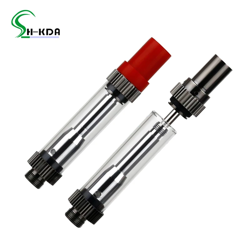
CBD dual coil cartridge 510 thread vape cartridge 0.5/1.0ml red/ purple cap cbd cartridge free shipping ceramic carts 