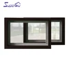 Miami hurricane impact aluminum bulletproof glazed window with customized double glazed for house design