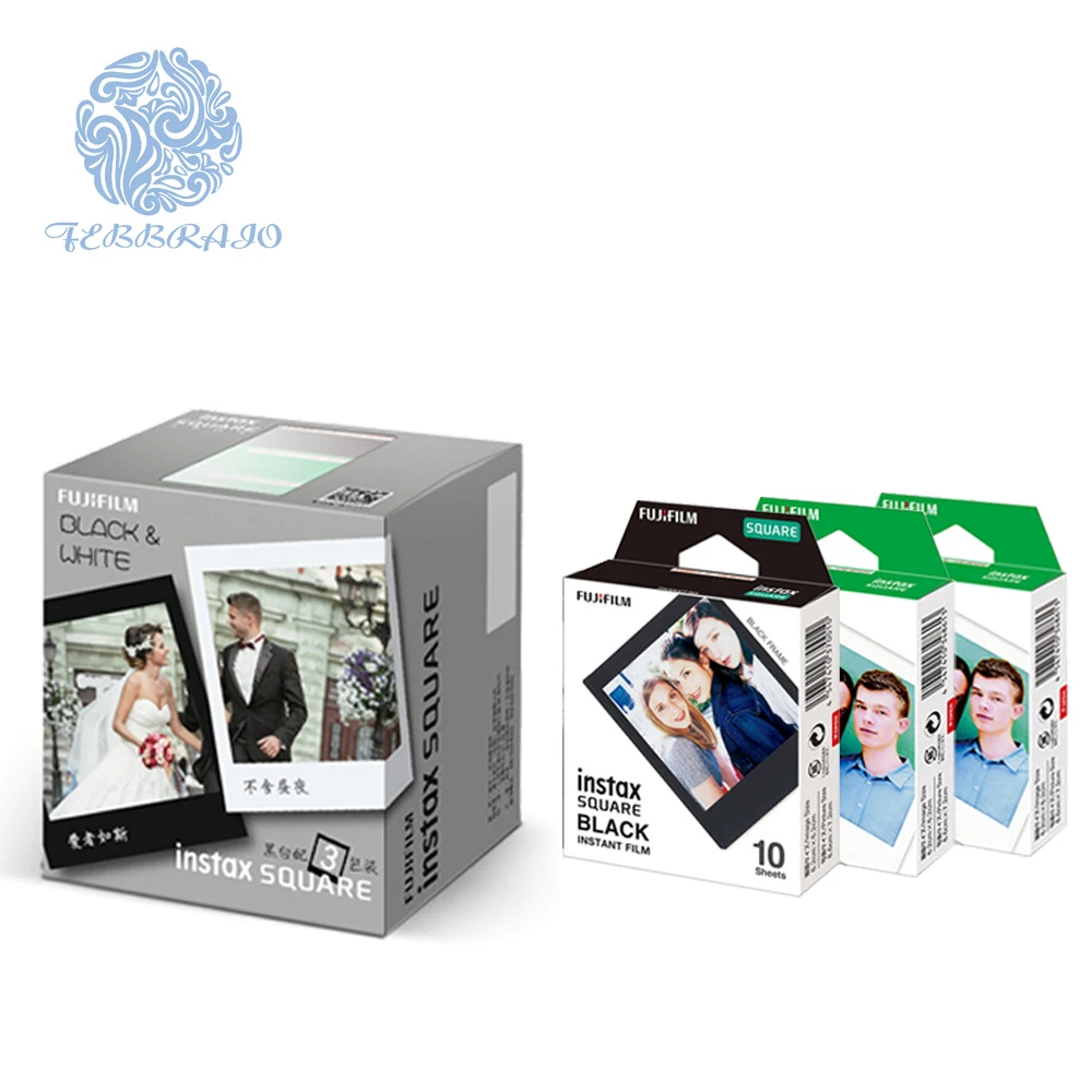 
3 pack Fujifilm Square image instant film with instax SQ6/SQ10/SQ20 digital camera 