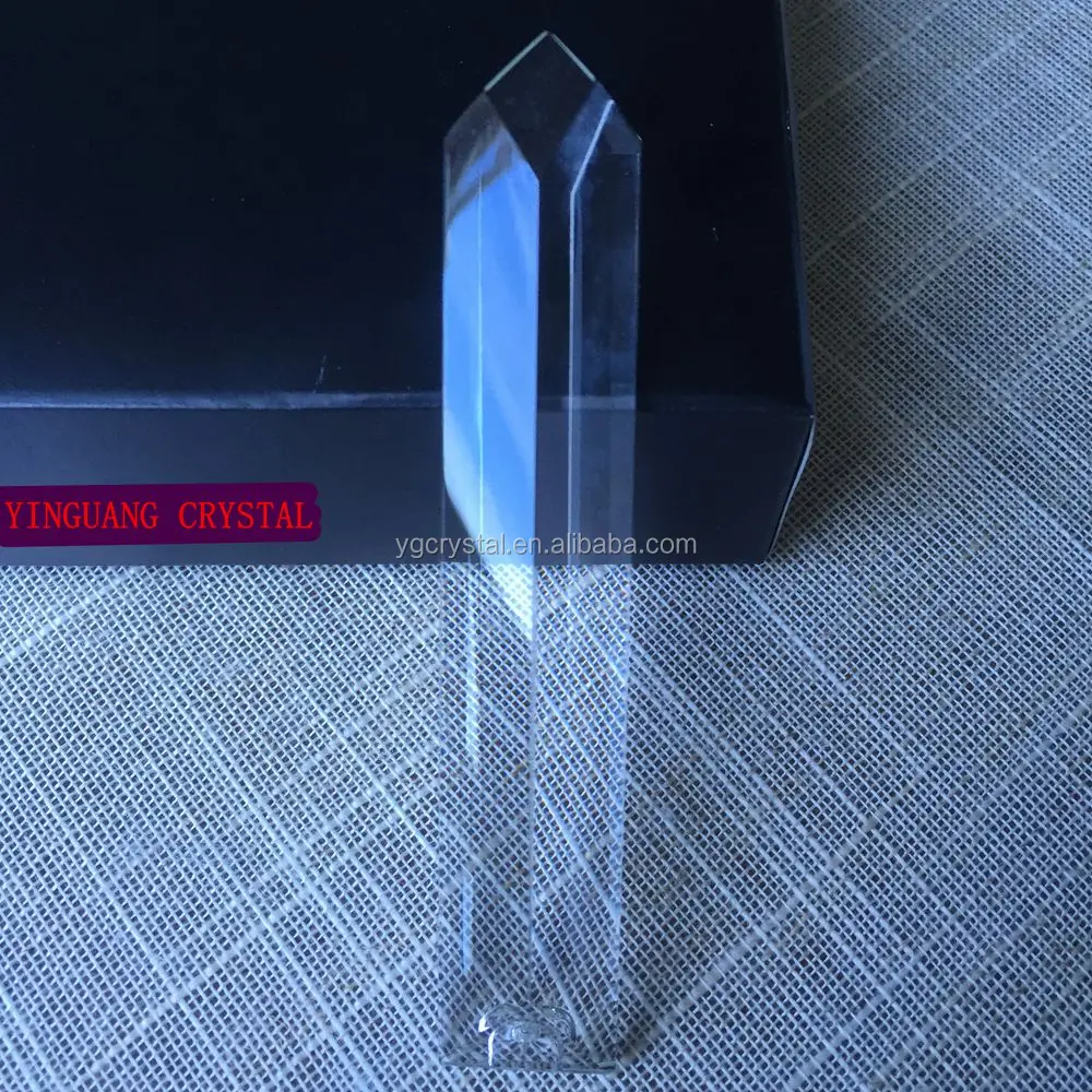 
Hot sell sharp side rectangle glass for chandelier DIY curtain use 100mm prism Yinguang Crystal 