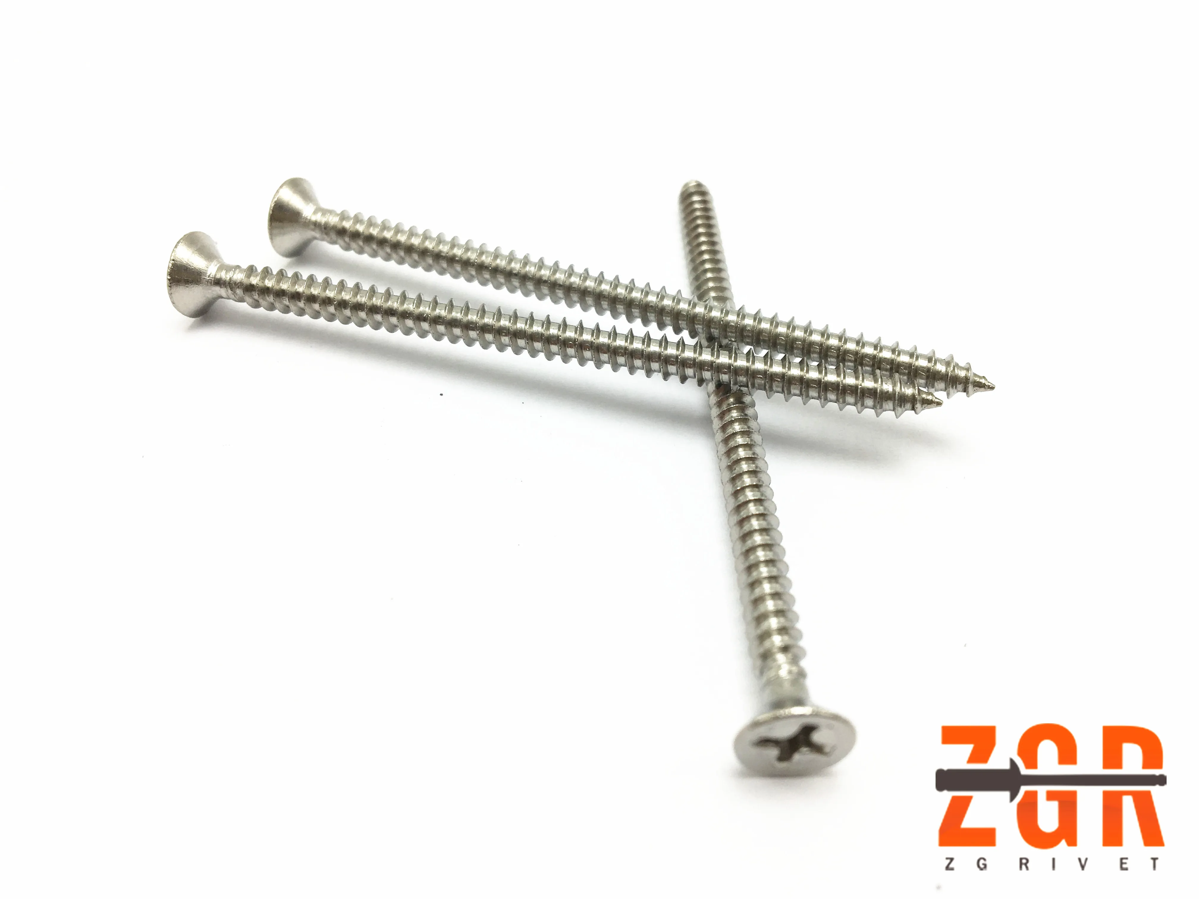 Countersunk Phillips Head Stainless Steel Steel Zinc Plated Metal
