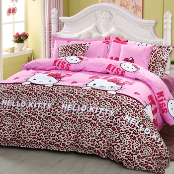 Supply Wholesale Hello Kitty Polyester Queen Size Comforter Sets