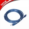 factory custom USB 2.0 blue color nickle plated wire computer date printer cable for printer
