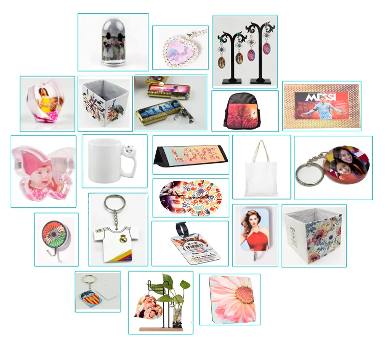 Qualisub 1mm Thickness Ornament Pendant Aluminum Sublimation Pet Paw Ornaments Blank for Christmas in Double sides printing