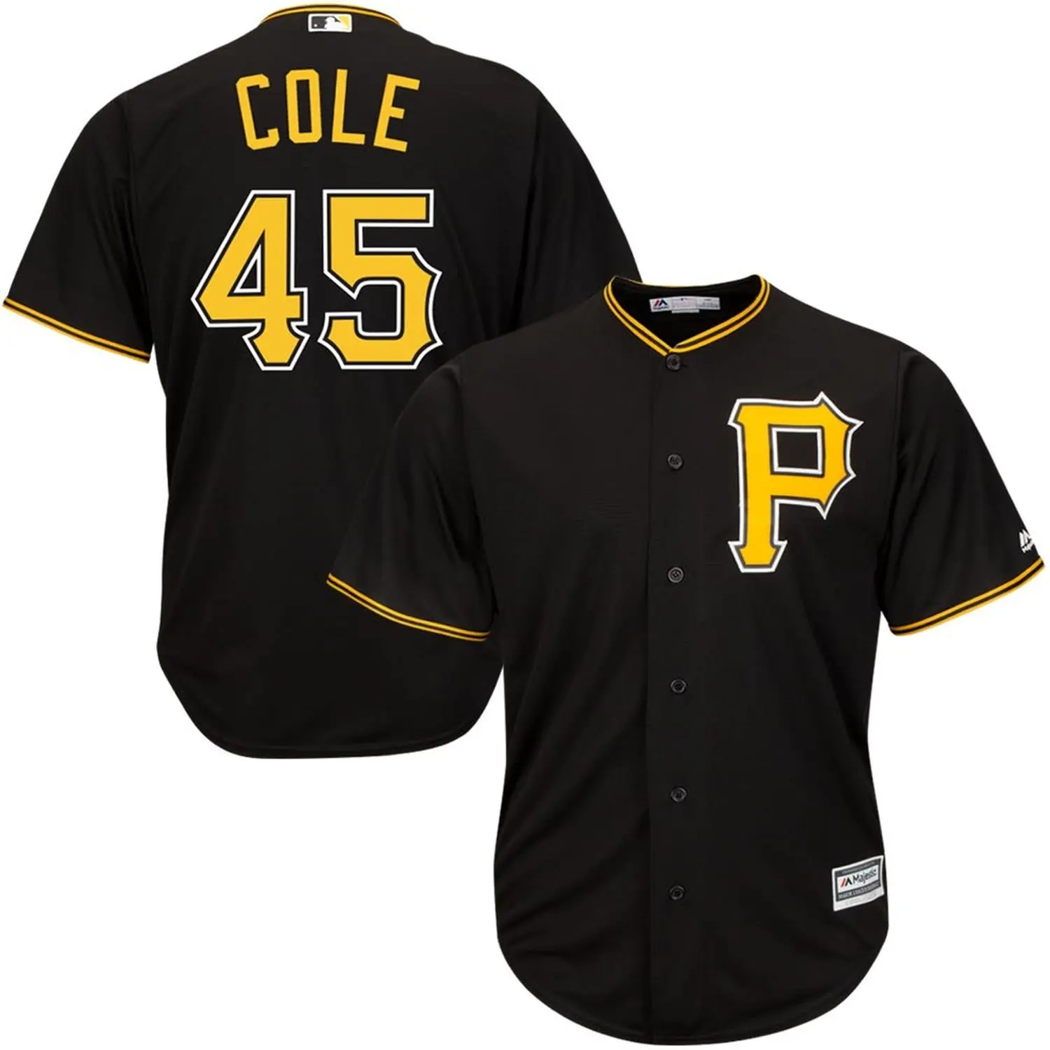 Pittsburgh Pirates MLB Gerrit Cole Majestic Flexbase Gold Jersey