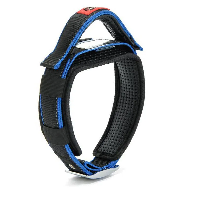 Adjustable Nylon Dog Collars Mesh Padded Reflective Collar For Dog