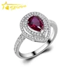 925 sterling silver jewelry wholesale lots synthetic ruby multi row halo cubic zirconia rings jewelry