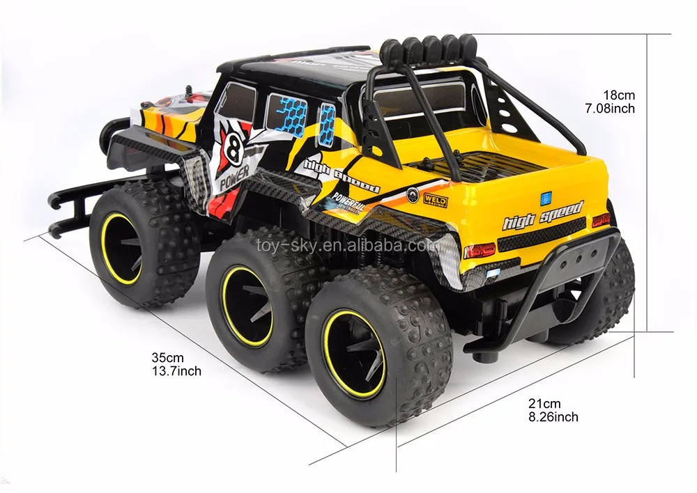 6 wheeled rc truck